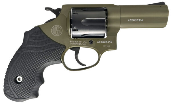 Rossi RP63 Revolver, .38 Special, 3-Inch Barrel, Black/Sniper Green, 6-Shot