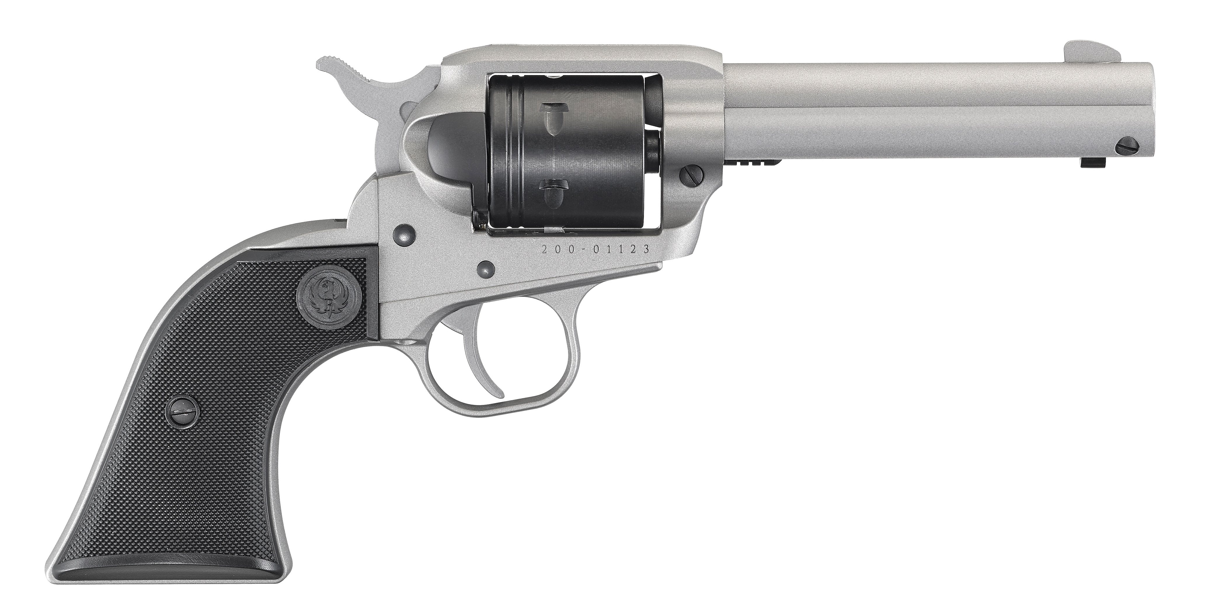 Ruger Wrangler Revolver, .22 LR, 4.62-Inch Barrel, Silver Cerakote