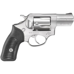 RUG SP101 357MAG 2.25 SS FS BLK GRIPS 5RD
