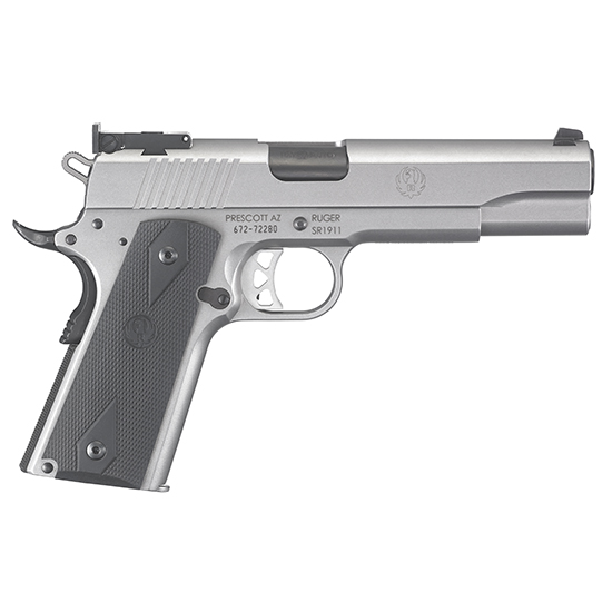 RUG206739 1.jpg RUG SR1911 10MM 5 TARGET SS BLK 8RD