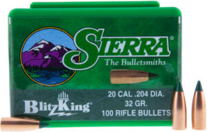 Sierra .20 Cal/.204 32 gr Blitzking Bullet