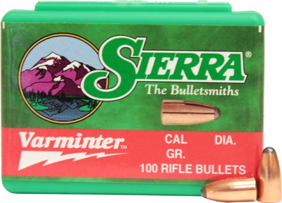 Sierra Varminter .223 Caliber 45gr Soft Point Bullets