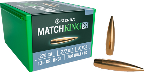 Sierra MatchKing X .270 Caliber 135gr HPBT Bullets