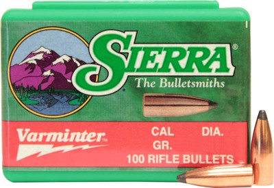 Sierra Varminter .30 Cal 135gr Jacketed Hollow Point Bullets