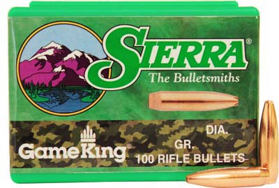Sierra GameKing .30 Cal 165gr HP-BT Bullets