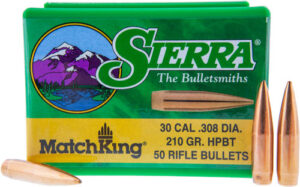 Sierra MatchKing 30 Cal 210gr HPBT Match Bullets