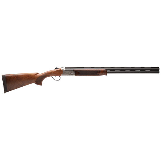 Stevens 555 E 12 Gauge Over/Under Shotgun, Silver Receiver, Turkish Walnut