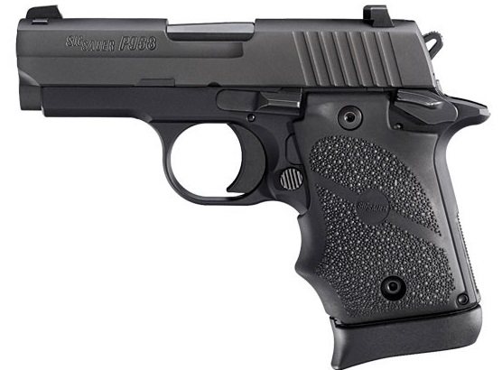 Sig Sauer P938 Pistol, 9mm, Nitron/Black Rubber Grips