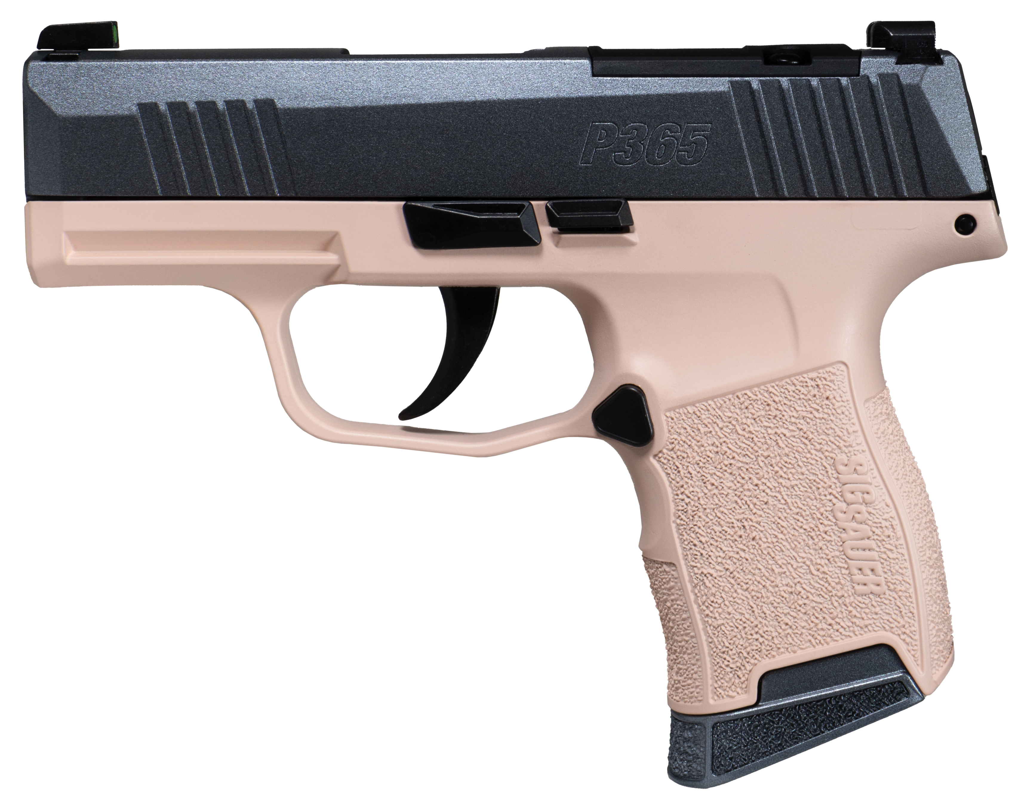 Sig Sauer P365 Pistol, Peach Fuzz Custom Cerakote, Blue/Pink