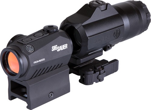 SIG RED DOT/MAGNIFIER COMBO - ROMEO5/JULIET3 BLACK