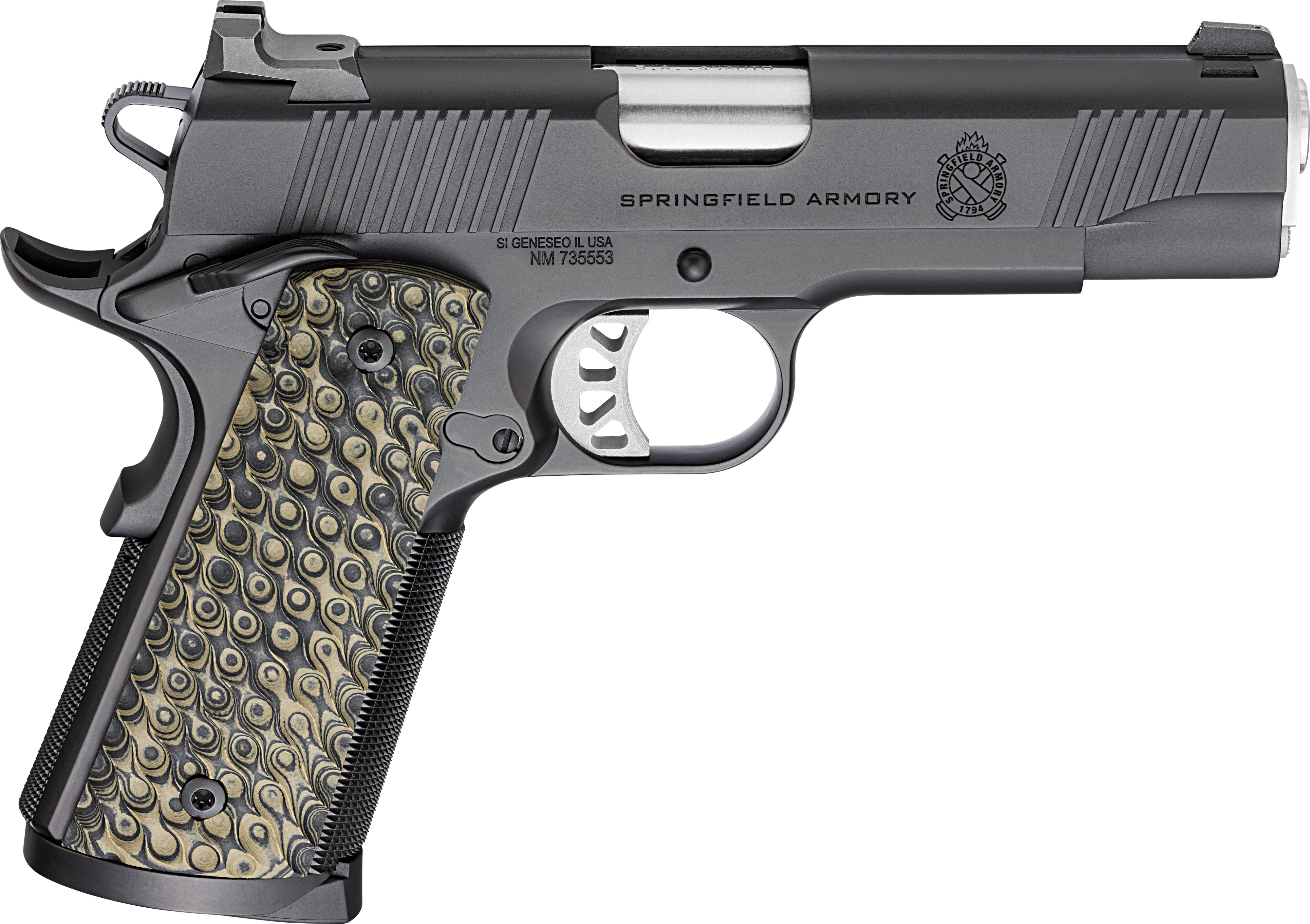 Springfield 1911 TRP Classic Pistol, .45 ACP, 4.25-Inch, Black, 8-Round