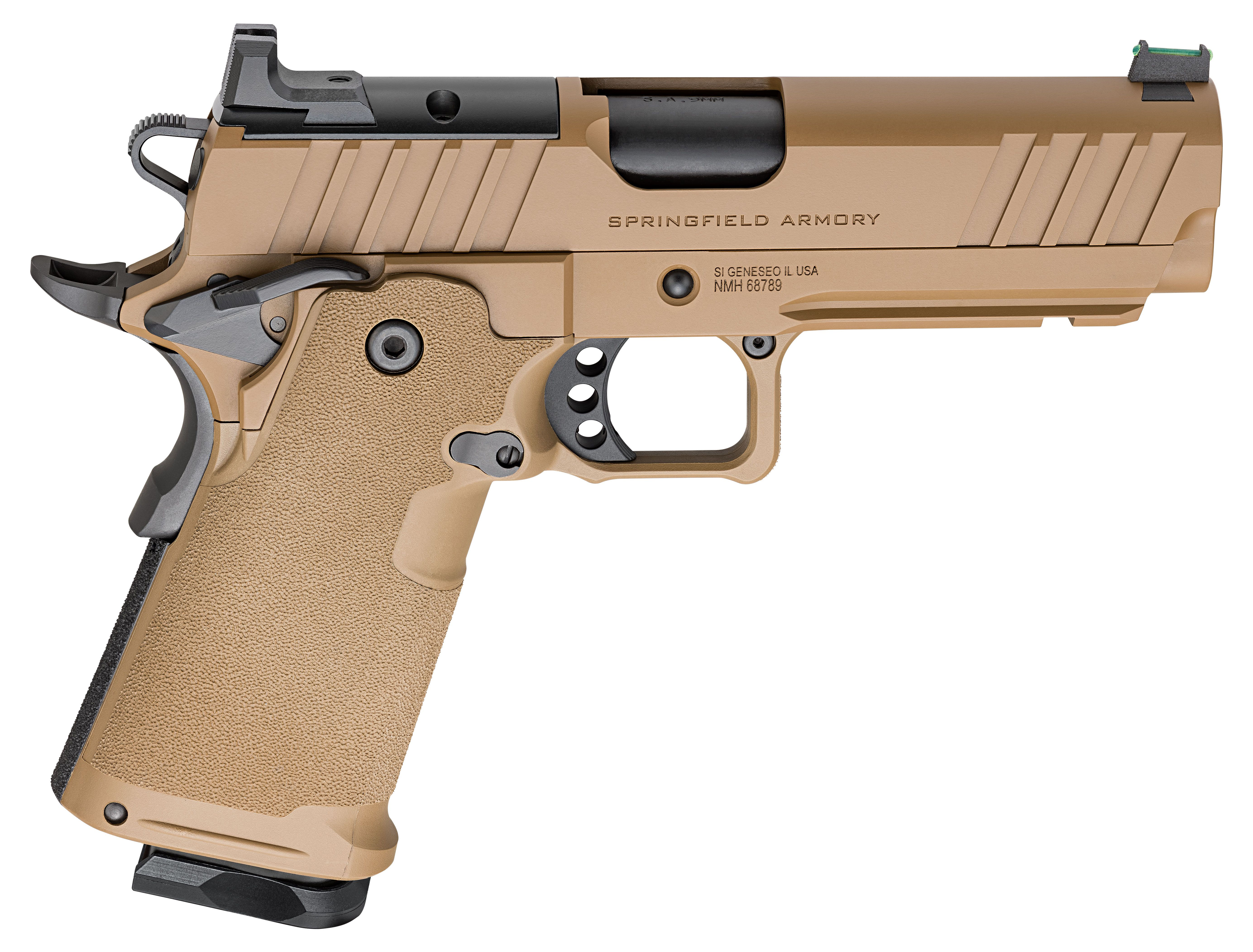 Springfield Armory 1911 DS Prodigy Pistol, 9mm, AOS, Coyote Brown, 10-Round