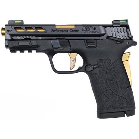 S&W Performance Center M&P380 Shield EZ Pistol, Gold Ported