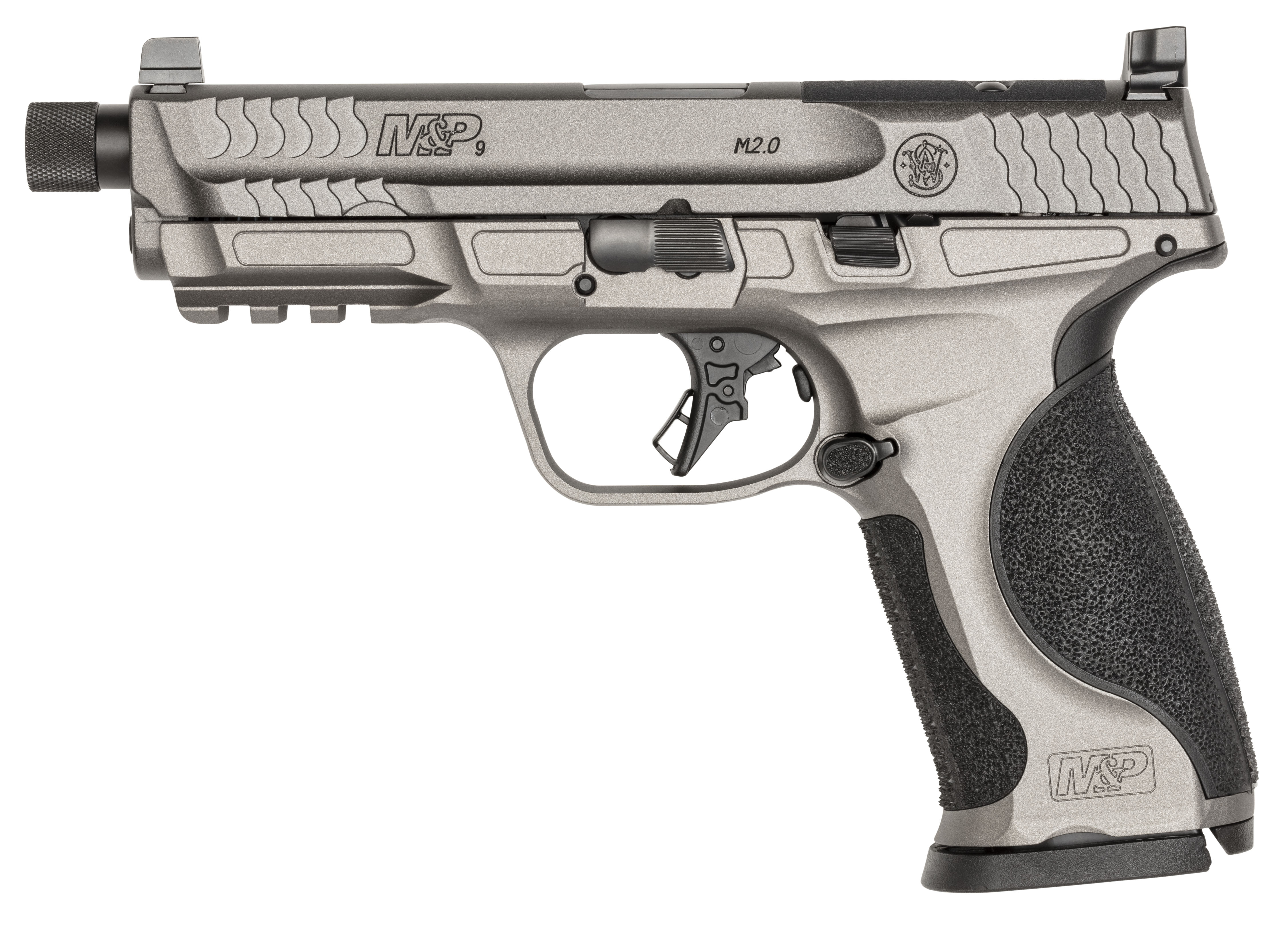 S&W M&P9 M2.0 Metal Pistol, 9mm, Gray, Threaded, 17+1