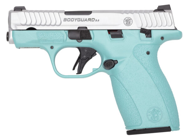 S&W Bodyguard 2.0 Pistol, .380 ACP, Robin's Egg Blue Satin, 12-Round