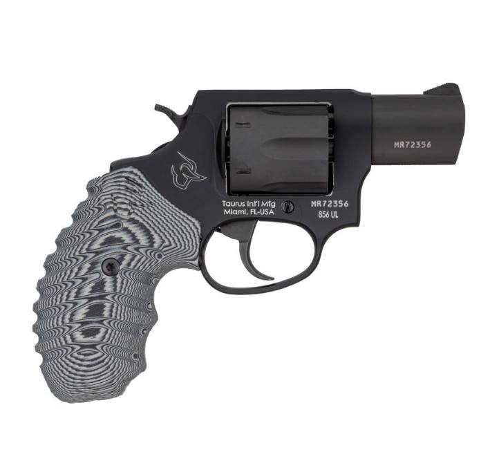 Taurus 856 Ultra Lite Revolver, .38 Special, Black/VZ Grip, 2-Inch Barrel