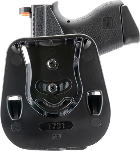 1791 KYDEX OWB PADDLE HOL MULT - -FIT RH FOR GLOCK 43/43X BLACK