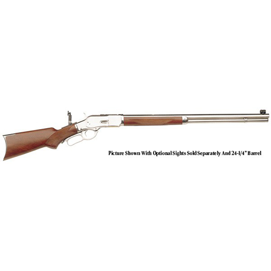 Taylor's & Company 1873 Rifle, .357 Magnum, 20-Inch Octagon Barrel, White Finish, Pistol Grip