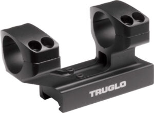 TruGlo One-Piece Picatinny Riser Scope Mount - 1 Inch, Matte Black Aluminum