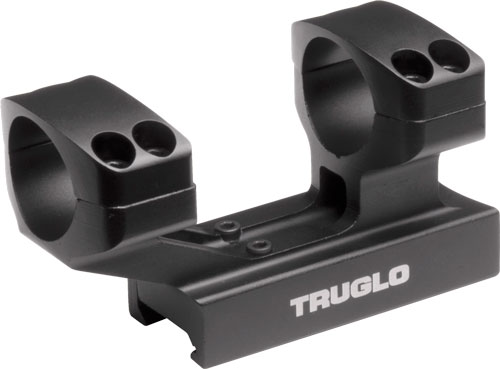 TruGlo One-Piece Picatinny Riser Scope Mount - 1 Inch, Matte Black Aluminum