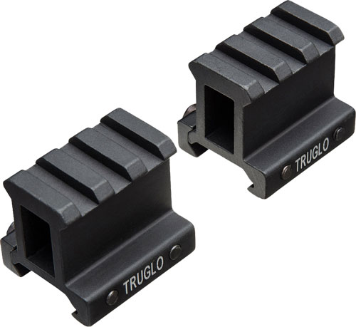 TruGlo 2-Piece Picatinny Riser Mount - 1 Inch Rise