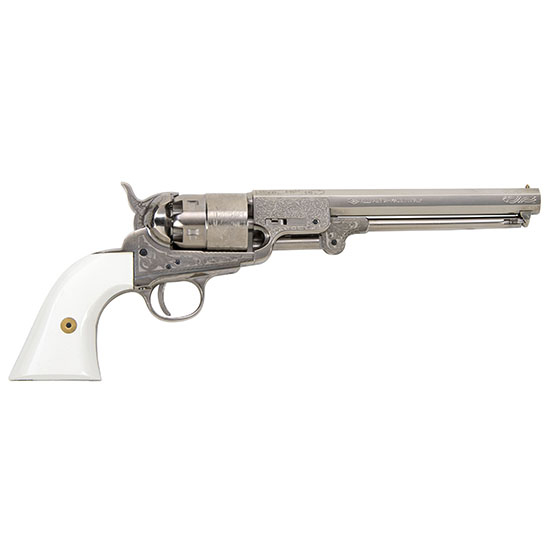 TRAD 1851 NAVY 44CAL 7 3/8 IVORY ENGRV NKL