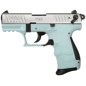 Walther P22Q Pistol, .22 LR, Angel Blue, 10-Round