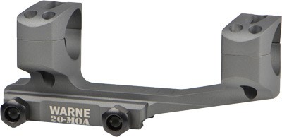Warne X-Skel Cantilever Scope Mount, 1-Inch, 20 MOA, Tactical Gray