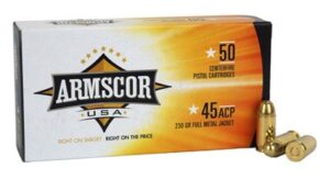 ARMSCOR 45 ACP 230GR FMJ - 50RD 20BX/CS MADE IN USA - additional view