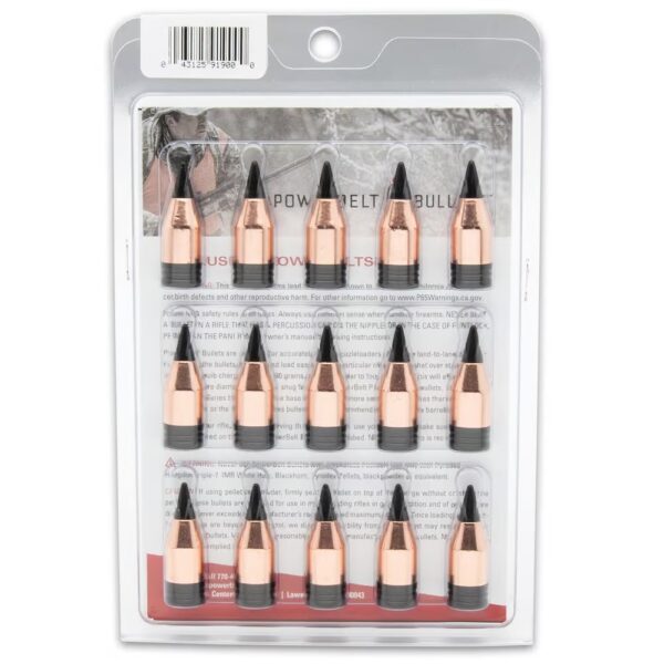 PowerBelt ELR .50 Caliber 330gr Muzzleloader Bullets, 15-Count Box
