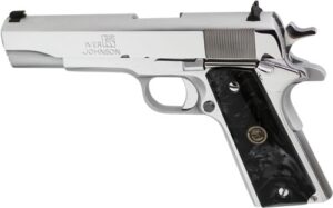IVER JOHNSON 1911A1 38 SUPER - 5" FS 9RD CHROME BLACK PEARL - additional view