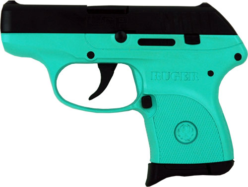 g3746 left 1.jpg RUGER LCP 380ACP 6-SHOT FS - BLUED/SLD TURQUOIS FRM (TALO) - additional view