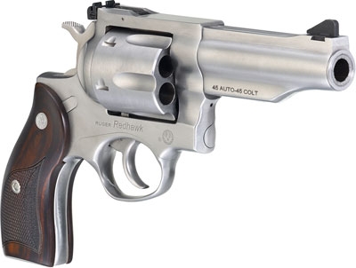 g5050 angle.jpg RUGER REDHAWK 45ACP 4.2" - STAINLESS WOOD ADJUSTABE - additional view