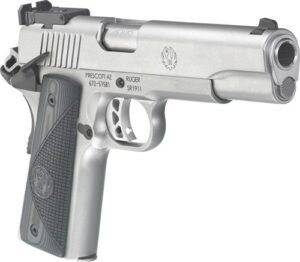Ruger SR1911 Target Pistol, .45 ACP, 5-Inch, Stainless, G10 Grips, 8-Round - view 2