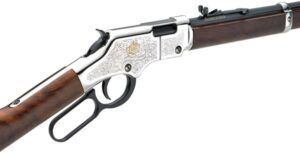 Henry American Beauty Lever-Action Rifle, .22 S/L/LR, 20-Inch Octagon Barrel, Engraved, 16-Round - view 2