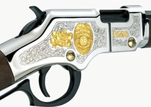 Henry Golden Boy EMS Tribute Edition Lever-Action Rifle, .22 S/L/LR, 20-Inch Octagon Barrel, Engraved, 16-Round - view 4