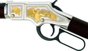 Henry Golden Boy Law Enforcement Tribute Lever-Action Rifle, .22 S/L/LR, 20-Inch Octagon Barrel, Engraved, 16-Round - view 3