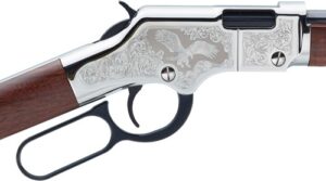 Henry Silver Eagle 2nd Edition Lever-Action Rifle, .22 S/L/LR, 20-Inch Octagon Barrel, Engraved, 16-Round - view 3