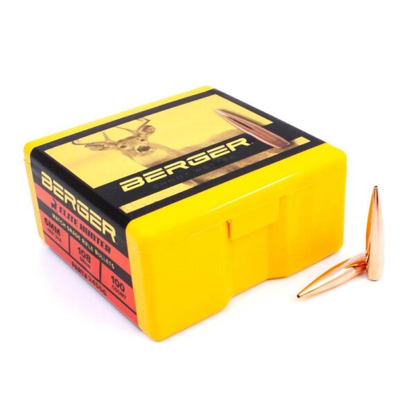 Berger Elite Hunter 6mm 108gr Bullets