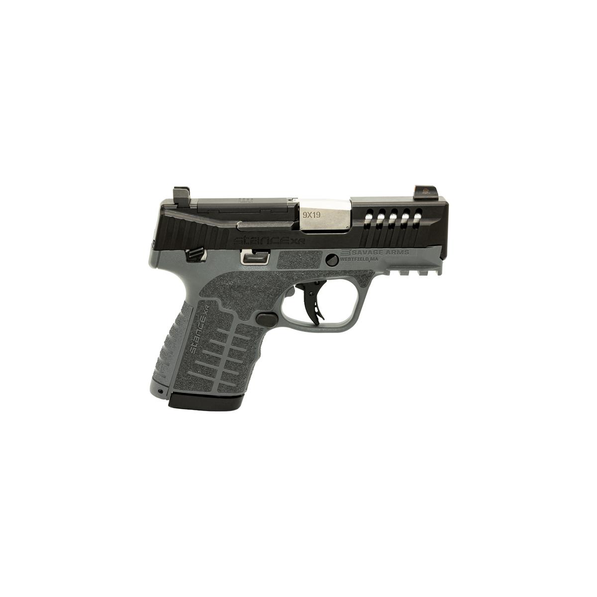 Savage Stance XR Pistol, 9mm, Gray, Night Sights, 13-Round