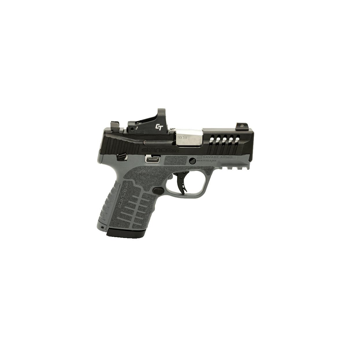 Savage Stance XR Pistol, 9mm, Gray, with Red Dot, 13-Round