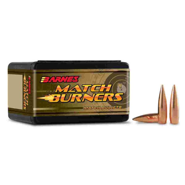 Barnes Match Burners Bullets, 6mm .243 Caliber 105gr Boat Tail