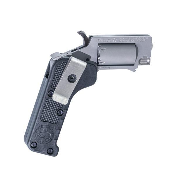 Standard Manufacturing Switch-Gun Folding Revolver, .22 WMR, Stainless with Belt Clip - Standard Manufacturing