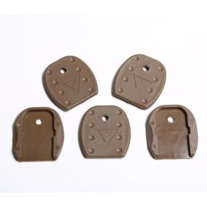 TangoDown Vickers Tactical Magazine Floor Plates for Glock - Tan, 5-Pack