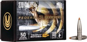 Federal Trophy Bonded Tip .277 Cal 140gr Bullets