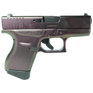 Glock 43 Custom Shimmering Razorback Pistol, 9mm, Subcompact, 6-Round