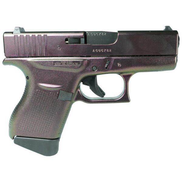 Glock 43 Custom Shimmering Razorback Pistol, 9mm, Subcompact, 6-Round