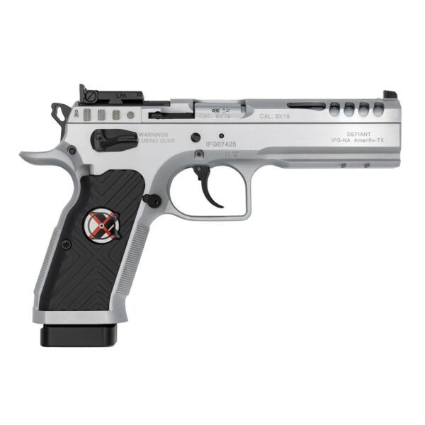 IFG Tanfoglio Stock Master Xtreme Handgun 9mm Luger 17rd Magazine(4) 4.45" Barrel Chrome