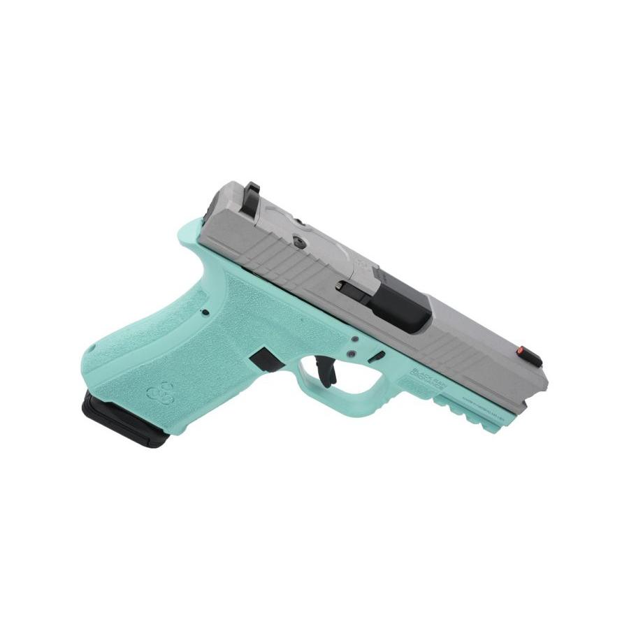 Black Rain Frontline Pistol, 9mm, Robin's Egg Blue/Satin, Compact, 15-Round