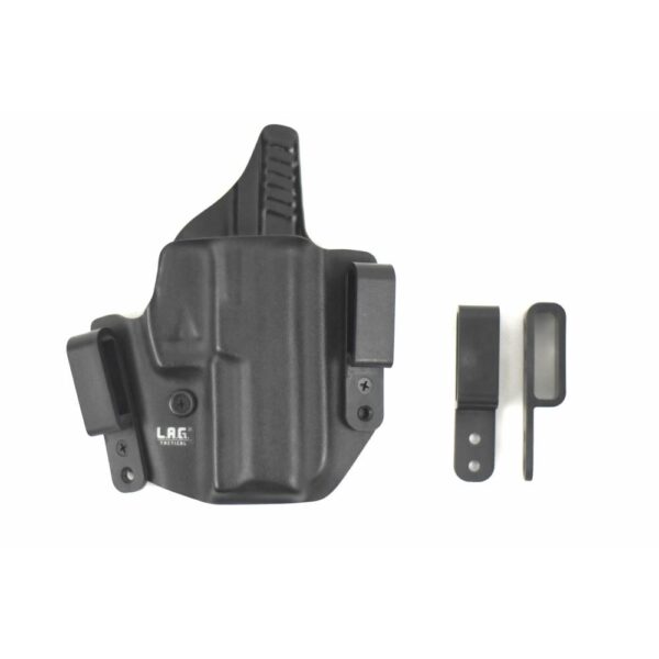 LAG Tactical Defender Hybrid IWB/OWB Holster for Sig P365, Black, Right-Hand